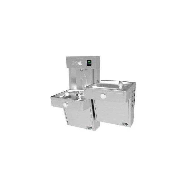 Elkay VRCTLR8WSK EZH20 Vandal Resistant Bi-Level Water Bottle Filling Station, Stainless Steel VRCTLR8WSK - main